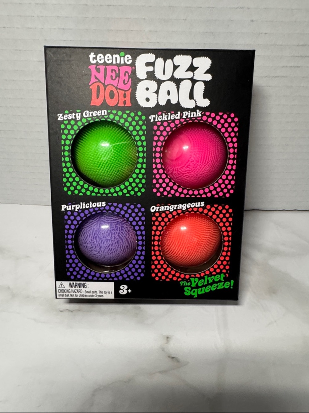 NeeDoh 4-Pack - Zesty Green, Tickled Pink, Purplicious, Orangrageous. New.